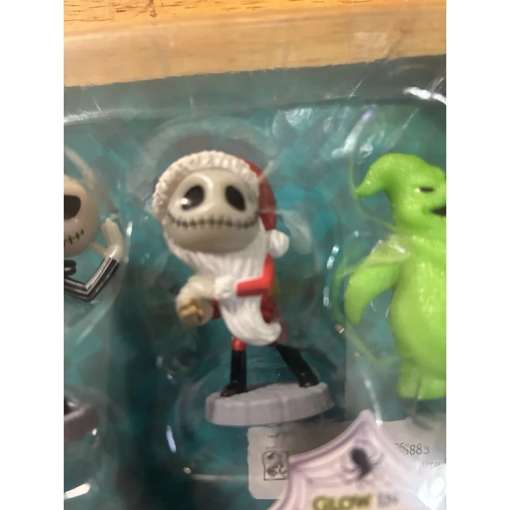 New Disney Tim Burton's Nightmare Before Christmas Glow In Dark Figures - Picture 6 of 9